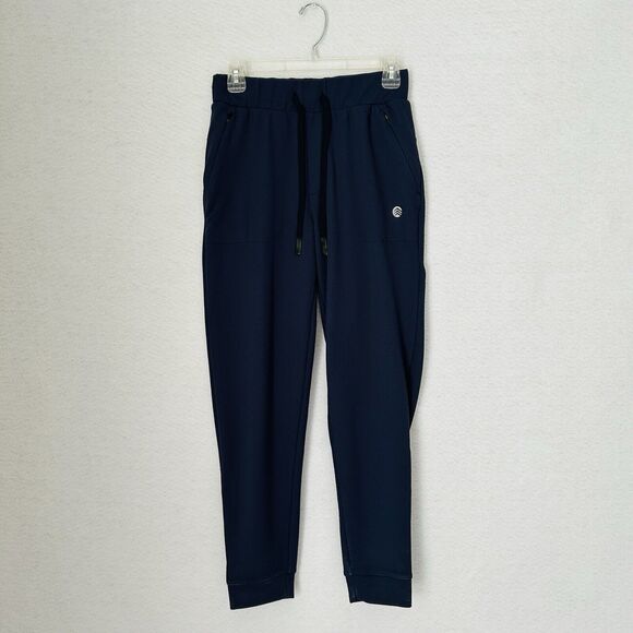 Solaris Jogger Men Size S Blue Zip Slash Pockets Elastic Waist Activewear Comfy - Picture 10 of 11